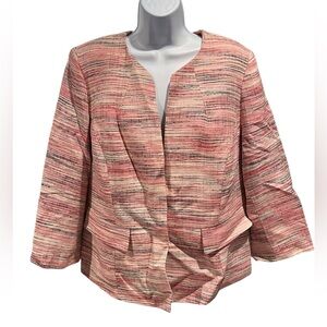 Kasper Textured Open-Front Jacket Blazer – Women’s 16W